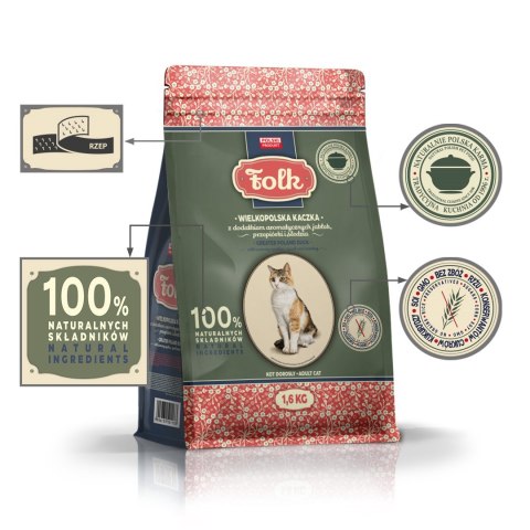 Folk FOLK Wielkopolska kaczka z dodatkiem aromatycznych jabłek, przepiórki i śledzia 1.6kg