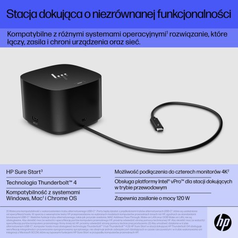Hewlett-Packard Stacja dokujaca HP Thunderbolt Dock G4 USB-C 120W (WYPRZEDAŻ)