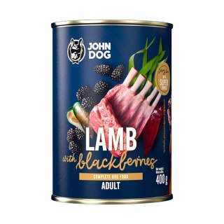 JOHN DOG John Dog BERRY Adult jagnięcina z jeżynami 400g