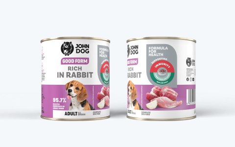 JOHN DOG John Dog GOOD FORM DOROSŁY W KRÓLIKA KARMA 800g