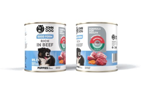 JOHN DOG John Dog GOOD FORM SZCZENIAK WOŁOWINĘ KARMA 800g