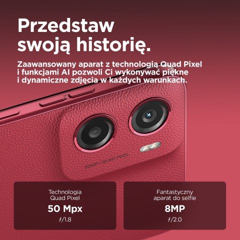 Motorola Smartfon Motorola Moto G05 4/128GB Plum Red