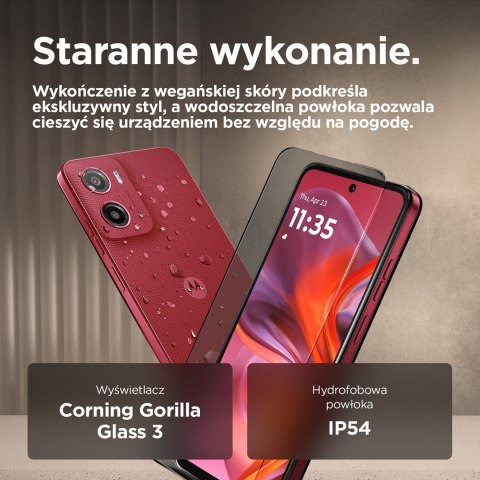 Motorola Smartfon Motorola Moto G05 4/128GB Plum Red