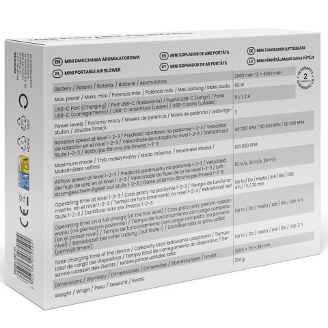 SAVIO SAVIO MINI DMUCHAWA AKUMULATOROWA MD-01