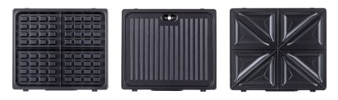 Opiekacz 3 w 1 Ravanson OP-7050 (1200W; kolor czarny) Opiekacz 3 w 1 Ravanson OP-7050 (1200W; kolor czarny)