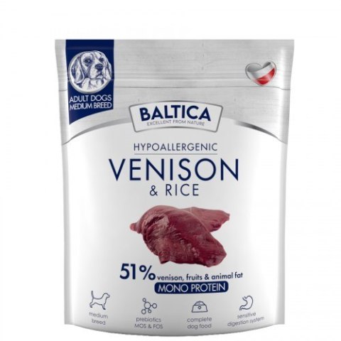 BALTICA BALTICA NUTRACEUTIC Hypoallergenic Venison & rice M 1kg