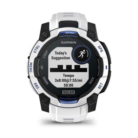 Garmin Smartwatch GARMIN Instinct 3 45mm SOLAR Whitestone