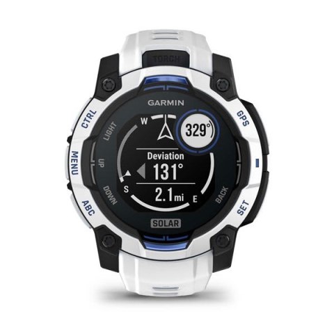 Garmin Smartwatch GARMIN Instinct 3 45mm SOLAR Whitestone