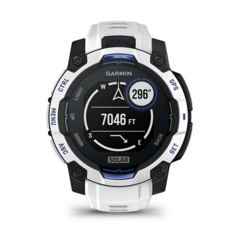 Garmin Smartwatch GARMIN Instinct 3 45mm SOLAR Whitestone