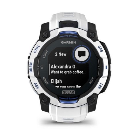 Garmin Smartwatch GARMIN Instinct 3 45mm SOLAR Whitestone