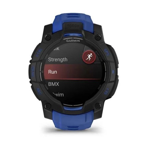 Garmin Smartwatch GARMIN Instinct 3 AMOLED 45mm Black/Bolt Blue