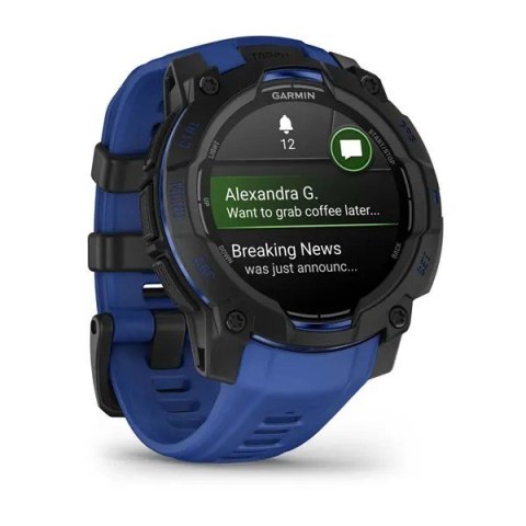 Garmin Smartwatch GARMIN Instinct 3 AMOLED 45mm Black/Bolt Blue