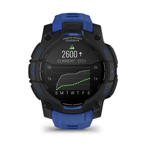 Garmin Smartwatch GARMIN Instinct 3 AMOLED 45mm Black/Bolt Blue