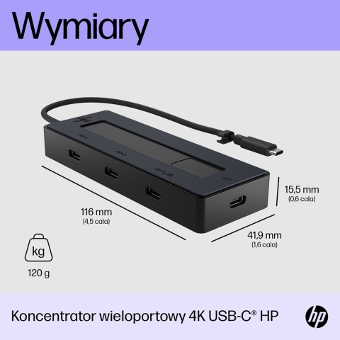 Hewlett-Packard HP 4K USB-C Multiport Hub (EU)