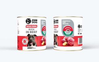 JOHN DOG John Dog GOOD FORM DOROSŁY W WOŁOWINĘ KARMA 800g