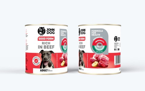 JOHN DOG John Dog GOOD FORM DOROSŁY W WOŁOWINĘ KARMA 800g