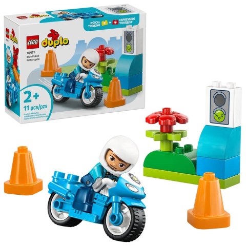 Lego LEGO DUPLO TOWN 10471 Niebieski motocykl policyjny