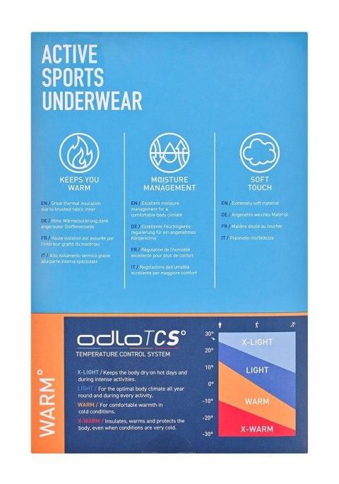 Odlo Koszulka termoaktywna męska ODLO BL TOP Active Warm rozmiar M, szara