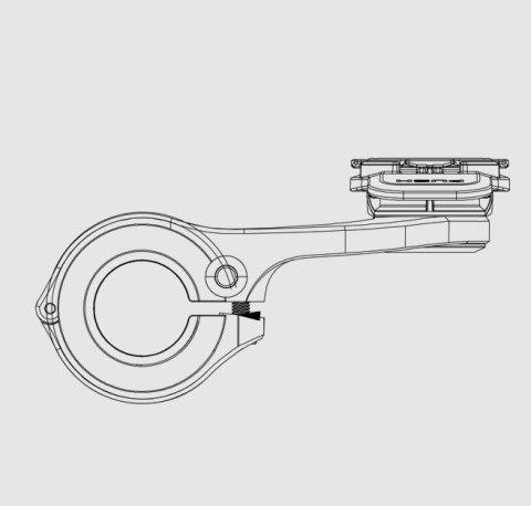 QUAD LOCK Quad Lock Out Front PRO Uchwyt na kierownicę rowerową