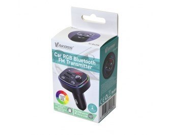 VAKOSS VAKOSS TRAMISTER SAMOCHODOWY RGB/ FM/ BLUETOOTH/ USB / 3.1A TC-B439