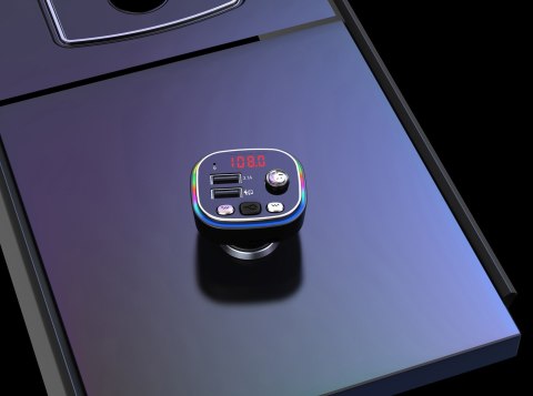 VAKOSS VAKOSS TRAMISTER SAMOCHODOWY RGB/ FM/ BLUETOOTH/ USB / 3.1A TC-B439