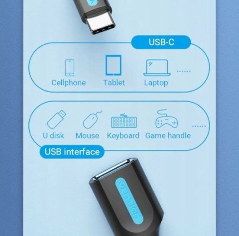 Vention Przejściówka OTG Vention USB 3.1 USB-C do USB-A 0,15 m