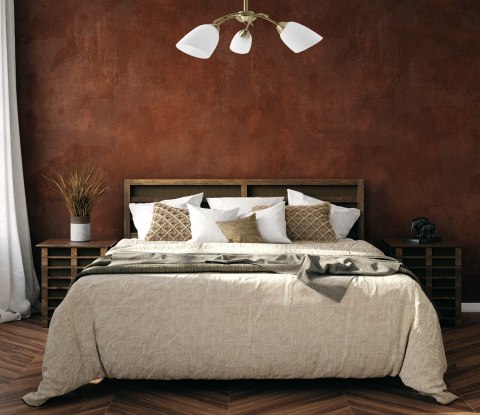 Activejet Żyrandol klasyczna lampa sufitowa wisząca Activejet NIKITA Patyna potrójna 3xE27 do salonu (WYPRZEDAŻ)