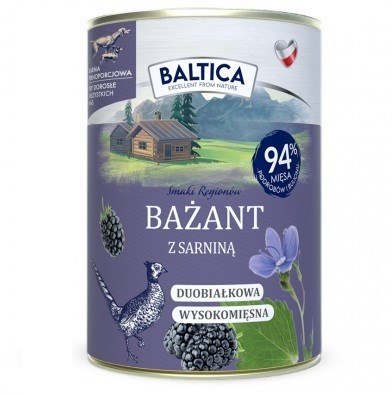 BALTICA BALTICA SMAKI REGIONÓW Bażant z sarniną 400g