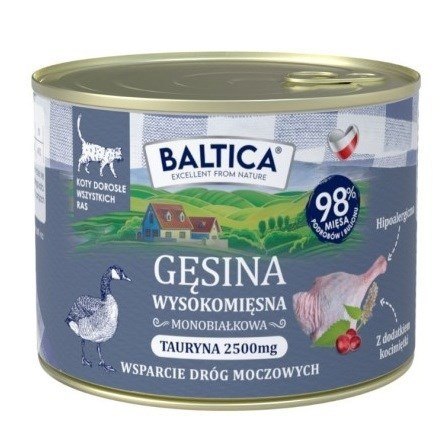 BALTICA BALTICA SMAKI REGIONÓW Kot dorosły Gęsina 185g
