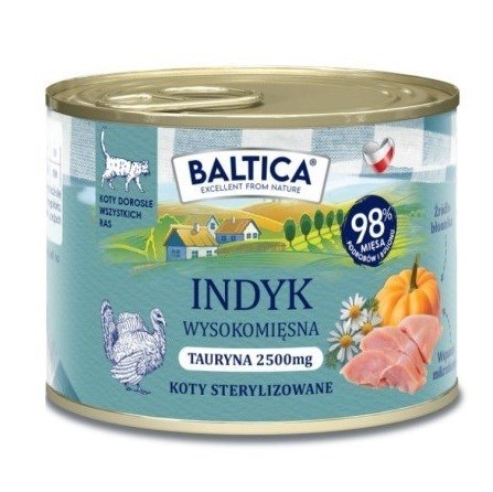 BALTICA BALTICA SMAKI REGIONÓW Kot dorosły Indyk 185g 185g