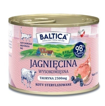 BALTICA BALTICA SMAKI REGIONÓW Kot dorosły Jagnięcina 185g 185g