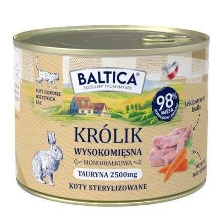BALTICA BALTICA SMAKI REGIONÓW Kot dorosły Królik 185g