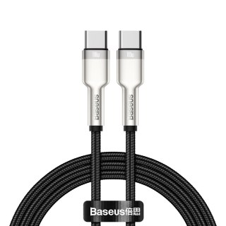 Baseus KABEL USB-C DO USB-C BASEUS CAFULE, 100W, 1M (CZARNY) KABEL USB CATJK-C01