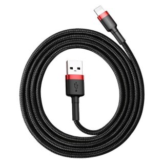 Baseus Kabel Baseus CALKLF-C19 (Lightning M - USB 2.0 M; 2m; kolor czarno-czerwony)