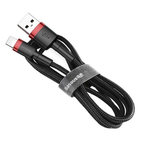 Baseus Kabel Baseus CALKLF-C19 (Lightning M - USB 2.0 M; 2m; kolor czarno-czerwony)