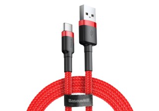 Baseus Kabel Baseus Cafule CATKLF-A09 (USB 2.0 - USB typu C ; 0,50m; kolor czerwony)