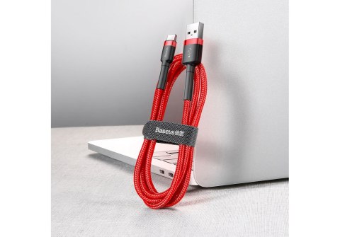 Baseus Kabel Baseus Cafule CATKLF-A09 (USB 2.0 - USB typu C ; 0,50m; kolor czerwony)