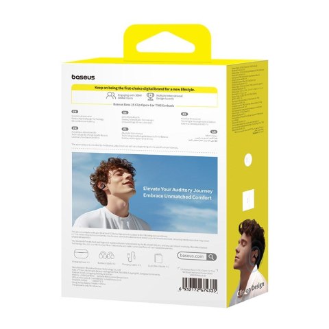 Baseus Słuchawki powietrzne Baseus 15 Clip Open-Ear czarny