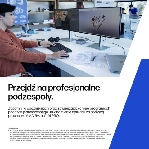 Hewlett-Packard HP ZBook 8 G1ak 14 Ryzen AI 7 PRO 350 14.0"WQXGA 120Hz 500nits AG 32GB DDR5 5600 SSD1TB Radeon 860M Cam IR 5 MPx 62Wh W11Pro 3Y 