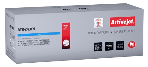 Activejet Activejet ATB-243CN Toner (zamiennik Brother TN-243C; Supreme; 1000 stron; niebieski) (WYPRZEDAŻ)