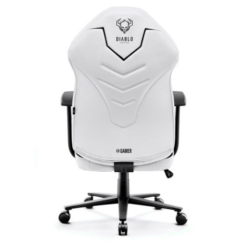 DIABLO CHAIRS Fotel gamingowy DIABLO X-GAMER fotel czarno-biały (WYPRZEDAŻ)