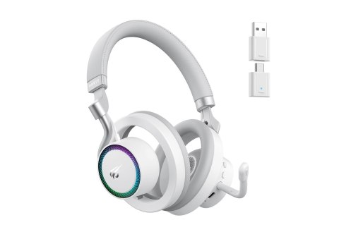 HAVIT Otwarte słuchawki gamingowe bezprzewodowe Havit Fuxi-H8 (białe)