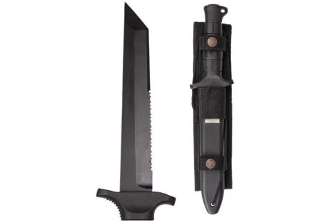 MIL-TEC Nóż Mil-Tec German Combat Knife Black 2000 stal 440