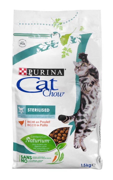 PURINA NESTLE PURINA CAT CHOW Sterilized 1,5kg (WYPRZEDAŻ)