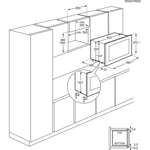 AEG Kuchenka mikrofalowa do zabduowy AEG MBB1756SEB czarna (WYPRZEDAŻ)