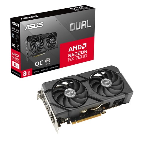 ASUS Karta graficzna ASUS Dual Radeon RX 7600 EVO OC 8GB GDDR6 (WYPRZEDAŻ)