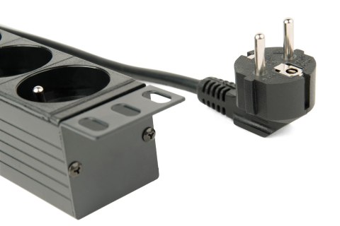 GEMBIRD GEMBIRD LISTWA ZASILAJĄCA RACK 19" PDU EG-PDU-014-F 1U, 16A, 8X FRANCUSKIE GNIAZDO, WTYK SCHUKO, KABEL 3M