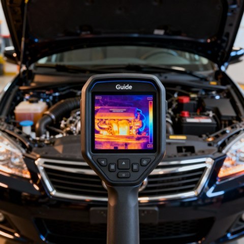 Guide Sensmart GUIDE SENSMART KAMERA TERMOWIZYJNA 256X192PX, TECHNOLOGIA SUPERIR, WYŚWIETLACZ 3,5", 12H PRACY, PRZENOŚNA I NIEZAWODNA E3