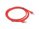 Lanberg PATCHCORD KAT.6 UTP 2M CZERWONY FLUKE PASSED LANBERG 10-PACK