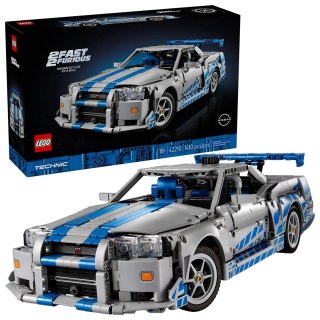 Lego LEGO Technic 42210 Samochód Nissan Skyline GT-R (R34) z filmu Za szybcy, za wściekli (WYPRZEDAŻ)